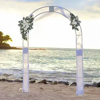 2 искусственных Свадебных арки, Белые цветы, Церемониальные знаки для организации церемонии Приветствия, Цветочные украшения