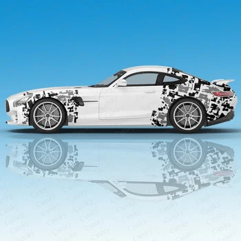 абстрактные камуфляжные автомобильные наклейки ita car tuning racing виниловая наклейка на боковую графику наклейка на дверь автомобиля боковая наклейка на наклейку