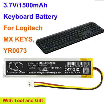 Аккумуляторная батарея OrangeYu 1500 мАч для клавиатуры Logitech MX KEYS, YR0073