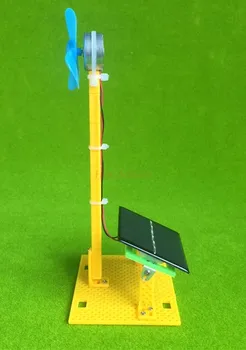 Маленький солнечный вентилятор, собранный своими руками, игрушки ручной работы, небольшие производственные технологические штуковины, эксперименты по физическим наукам, преподавание физики